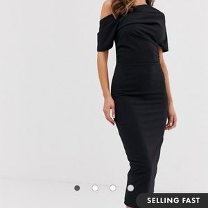 One shoulder pencil dress
